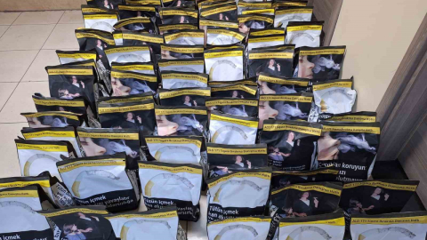 100 kilo kaçak tütün ele geçirildi