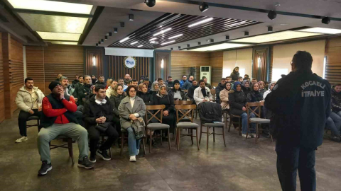 Büyükşehir İtfaiyesi'nden tesis personellerine yangın eğitimi