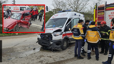İzmit Kandıra yolunda feci kaza: 2 yaralı