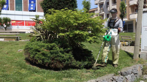 Darıca'da yeşil alanlarda bahar mesaisi