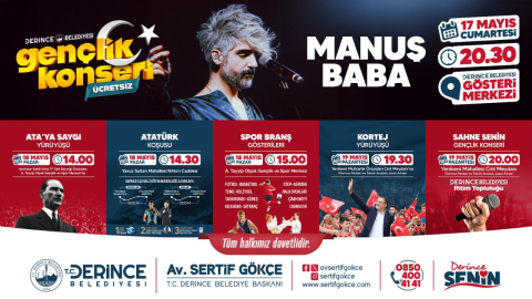 Derince’de 19 Mayıs Coşkusu  Üç Gün Sürecek Etkinliklerle Kutlanacak