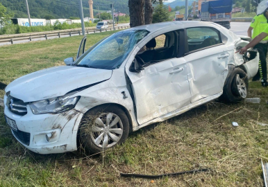 Samsun’da tır ile otomobil çarpıştı: 1 yaralı