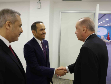 Cumhurbaşkanı Erdoğan, Katar Başbakanı Muhammed Abdurrahman Al- Thani’yi kabul etti