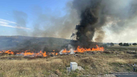 Çanakkale’de korkutan yangın