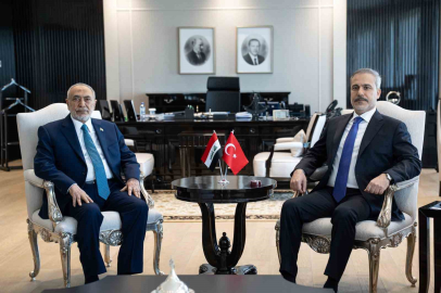 Bakan Fidan, Irak Temsilciler Meclisi Başkanı Meşhedani ile bir araya geldi