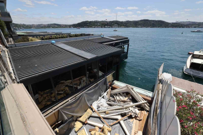 Boğaz’daki kaçak yapıların yıkımına başlandı: İlk durak tarihi pastane oldu