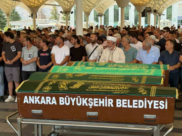 Başkentte 26 katlı binada çıkan yangından zehirlenen güvenlik görevlisi toprağa verildi