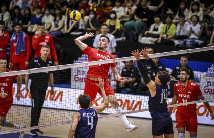 A Milli Erkek Voleybol Takımı, ABD’ye 3-0 mağlup oldu
