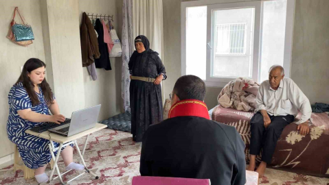 Müştekinin ifadesi için ’Evde Adalet Hizmeti’ uygulamasıyla evde mahkeme kuruldu