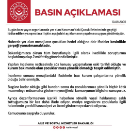 Aile ve Sosyal Hizmetler Bakanlığı: "Mesajların çocukları hedef aldığına dair ifadeler kesinlikle gerçeği yansıtmamaktadır"