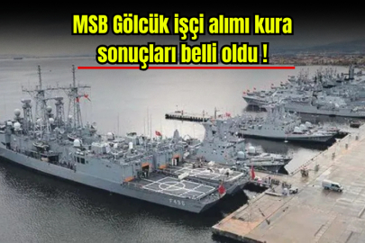 MSB Gölcük işçi alımı kura sonuçları belli oldu!