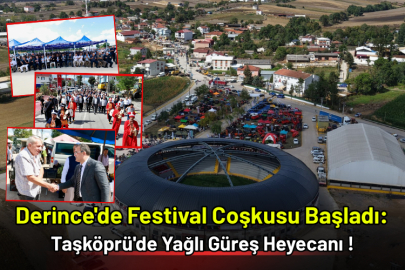 Derince'de Festival Coşkusu Başladı: Taşköprü'de Yağlı Güreş Heyecanı!