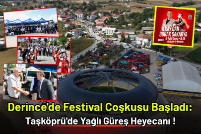 Derince'de Festival Coşkusu Başladı: Taşköprü'de Yağlı Güreş Heyecanı!