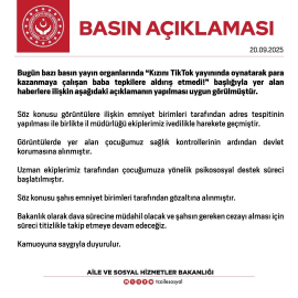 Aile ve Sosyal Hizmetler Bakanlığı Tiktok’ta dans ettirilen kızı devlet korumasına aldı