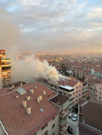 Ankara’da çatı katı yangını