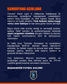 Başakşehir’den Galatasaray maçının hakemlerine sert tepki!