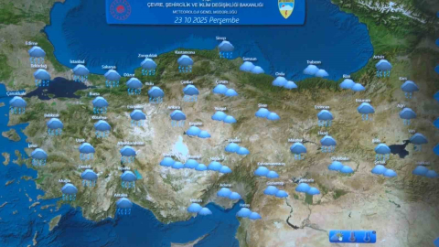 Meteoroloji Genel Müdürlüğü: "Ülke genelinde şiddetli yağışlar görülebilir"