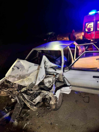 Ankara’da otomobil traktöre çarptı: 1 ölü, 1 yaralı
