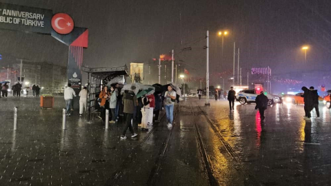 İstanbul’da sağanak yağış başladı