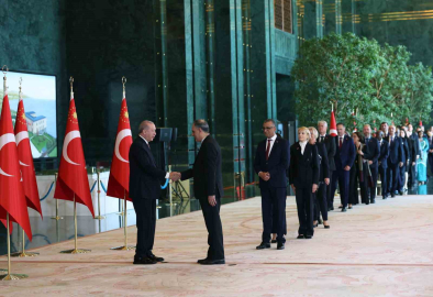 Cumhurbaşkanı Erdoğan, 29 Ekim Cumhuriyet Bayramı tebriklerini kabul etti