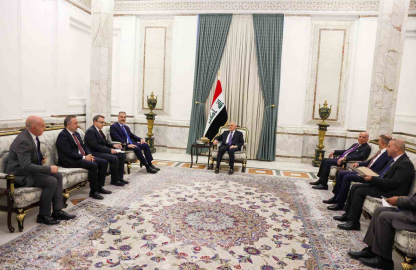 Dışişleri Bakanı Fidan, Irak Cumhurbaşkanı Reşid ile bir araya geldi