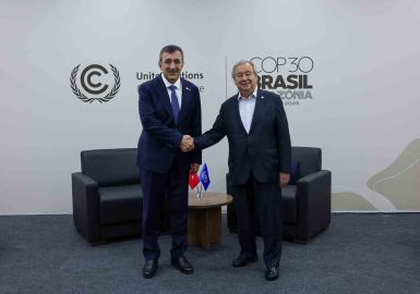 Cumhurbaşkanı Yardımcısı Yılmaz, Guterres ile görüştü