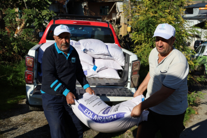 Büyükşehir’den yangın mağduru üreticilere destek