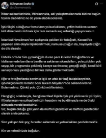 Süleyman Soylu: "Kin ve nefretinizde boğulun"