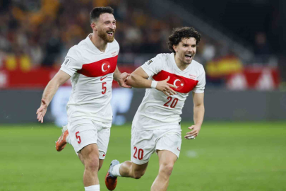 Salih Özcan’ın milli takımdaki ilk gol sevinci