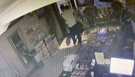 Böcek ailesinin kapının kilitli olmasından dolayı otelden çıkamadığı anlar kameraya yansıdı