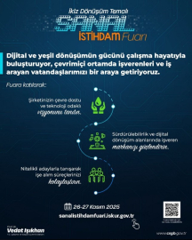 İkiz Dönüşüm Temalı Sanal İstihdam Fuarı çevrim içi ortamda işveren ve iş arayanları bir araya getirecek