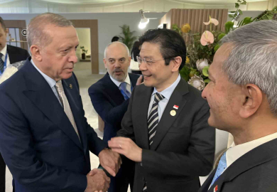 Cumhurbaşkanı Erdoğan, Singapur Başbakanı Wong’u kabul etti