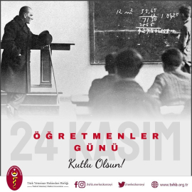 TVHB Başkanı Eroğlu: "24 Kasım Öğretmenler Günü’nü en içten dileklerimizle kutluyoruz"