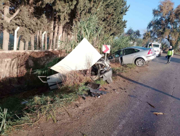 Ödemiş’te hatalı sollama kazası: 3 yaralı