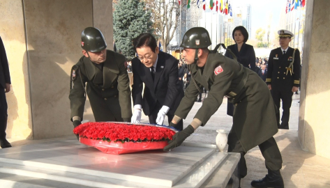 Güney Kore Cumhuriyeti Cumhurbaşkanı Myung’dan Kore gazilerine yakın ilgi