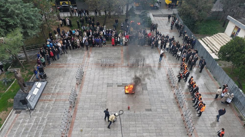 Gaziosmanpaşa Belediyesi’nden yangın tatbikatı