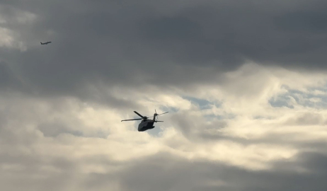 Papa 14. Leo’nu taşıyan Helikopter İznik’e hareket etti