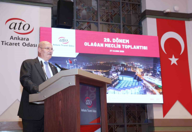 ATO Başkanı Baran: "Muhtemel deprem riskine karşı sanayi tesislerini, Ankara merkezde olacak şekilde İç Anadolu Bölgemize taşıyalım"