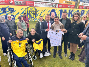 MKE Ankaragücü antrenmanını özel çocuklarla paylaştı