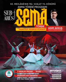 Pursaklar Belediyesi’nden Mevlana’nın 752. vuslat yıl dönümüne özel anma gecesi