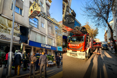 İzmit’te Mobilya Dükkanında Yangın Paniği! Çevre Binalar Boşaltıldı