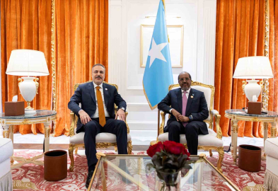 Dışişleri Bakanı Fidan, Somali Cumhurbaşkanı Mahmud ile görüştü
