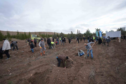 TUSAŞ şehitleri anısına binlerce fidan toprakla buluştu