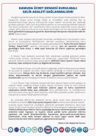 Memur-Sen Başkanlar Kurulu: "Türkiye Yüzyılı’na yakışır, 4688 sayılı Kanunu’nda ivedi reform yapılması çağrısında bulunuyoruz"
