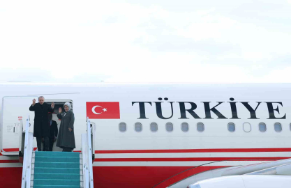 Cumhurbaşkanı Erdoğan Türkmenistan’a gitti