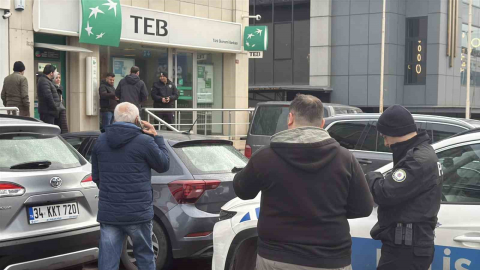 Başakşehir’de bankadan para çeken iş adamına soygun girişimi
