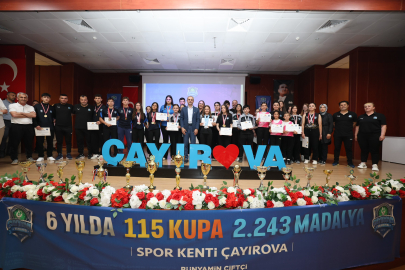 Çayırovalı sporcular 2025'te 354 madalya ve 14 kupa kazandı