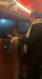 Şehirlerarası yolcu otobüsündeki arıza gerginliği