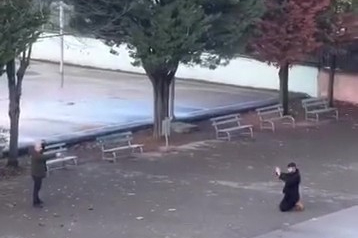 Okul bahçesindeki rehine krizinde baba serbest bırakıldı, şantajcı tutuklandı