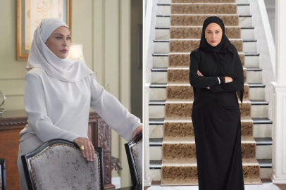 Hülya Avşar yeni rolü için tesettüre girdi